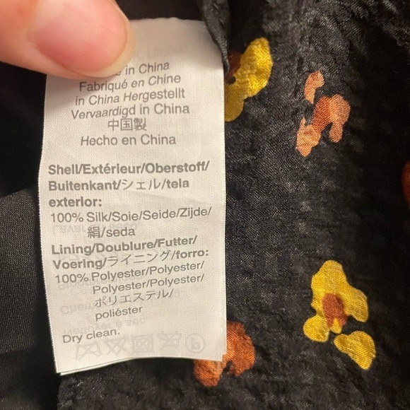 Madewell Silk Daylight Tie-Sleeve Top in Feline Floral - Picture 12 of 15